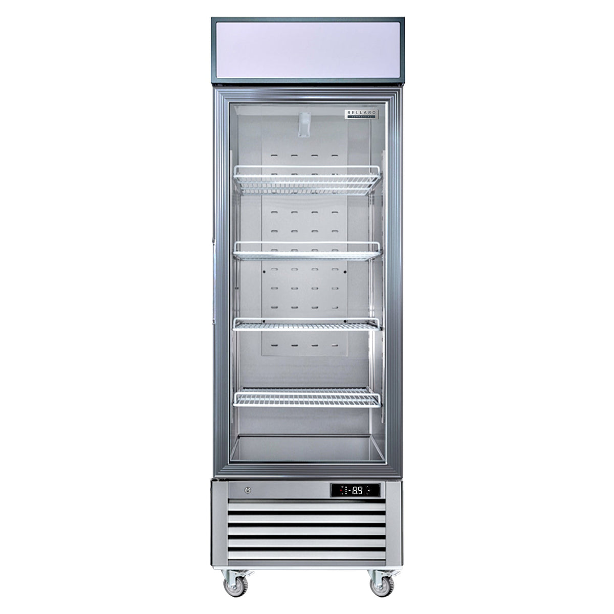 Bellaro Commercial 27 in. 23 cu. ft. Convertible Glass Door Merchandiser