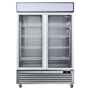 Bellaro Commercial 55 in. 49 cu. ft. Convertible Glass Door Merchandiser