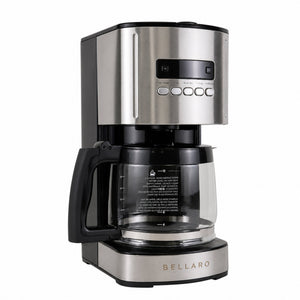 Bellaro 12 Cup Coffeemaker, Black and Stainless Steel
