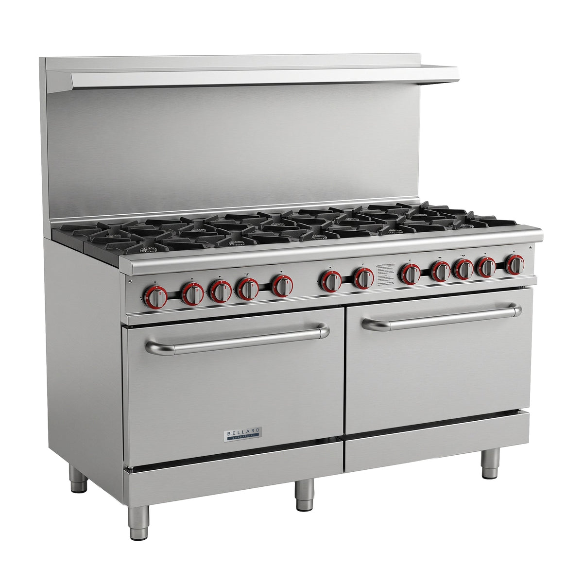 Bellaro Commercial 10 Burner Gas Range with Oven